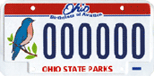Ohio bluebird license plate