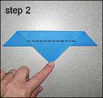 origami bluebird step 2