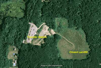 Closed Landfill layout.