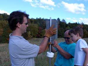 The Chapuis Family helps start the new bluebird trail