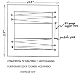 Wire to repel HOSP from platform feeder. Hayden drawing.