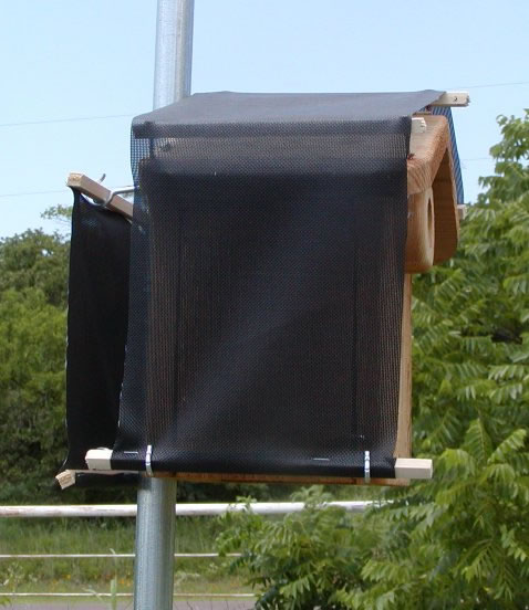 Side closed, heat shield in place