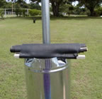 Size of loosely rolled shield (54kb)