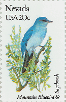 1982 20 cent Nevada State bird stamp U.S.