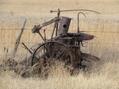 Twine box on an old binder farm machine