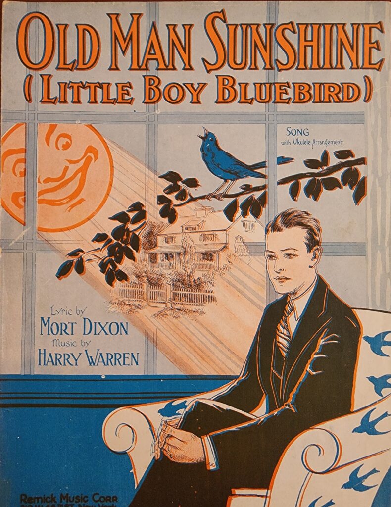 Little Boy Bluebird song sheet