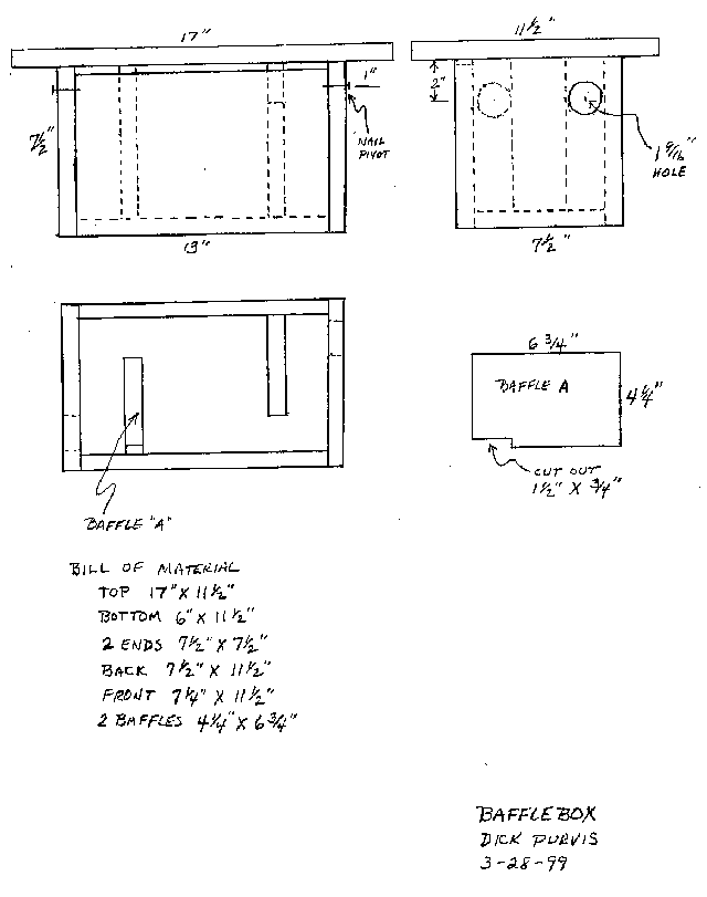 Baffle Box design by Dick Purvis