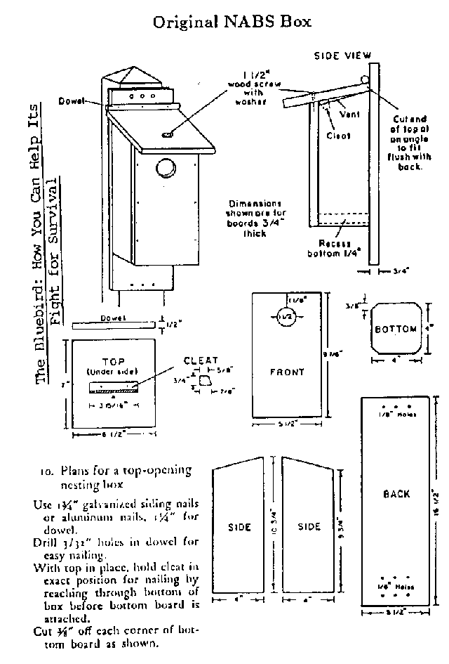 NABS original nestbox plan